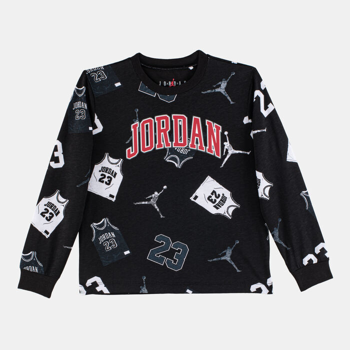 Jordan Kids' 23 Jersey Sweatshirt and Sweatpants Set Black Jordan Kids' 23 Jersey Sweatshirt and Sweatpants Set Black image number 1