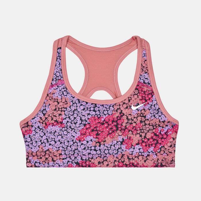 Nike Kids' Swoosh Allover Print Reversible Sports Bra Pink Nike Kids' Swoosh Allover Print Reversible Sports Bra Pink image number 0