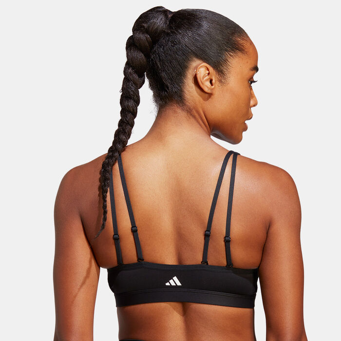 adidas Women's Training Light-Support Sports Bra Black adidas Women's Training Light-Support Sports Bra Black image number 1