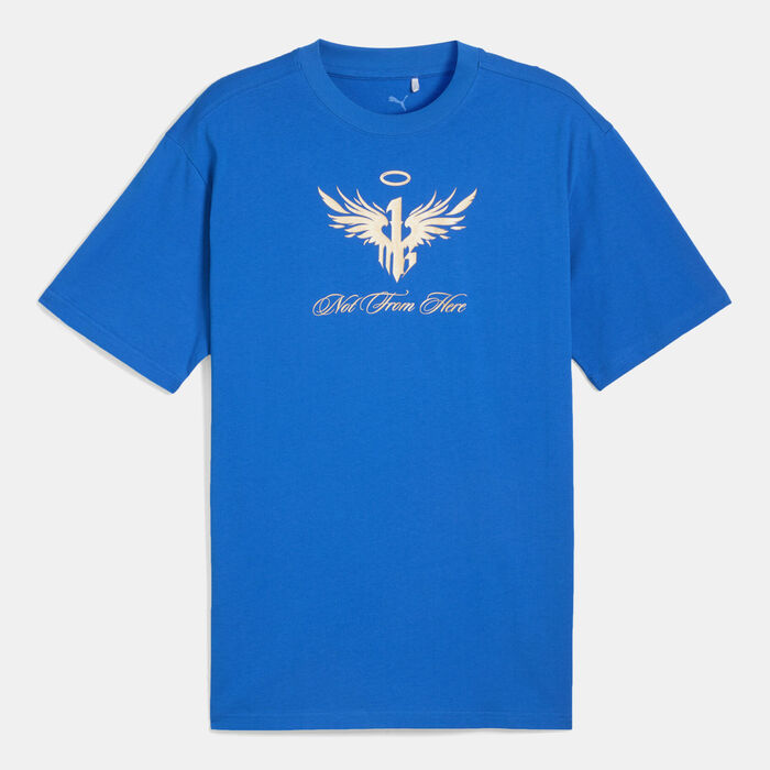PUMA Men's Lamelo Ball Golden T-Shirt Blue PUMA Men's Lamelo Ball Golden T-Shirt Blue image number 0