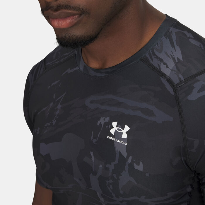 Under Armour Men's HeatGear Graphic Printed Training T-Shirt Black Under Armour Men's HeatGear Graphic Printed Training T-Shirt Black image number 2