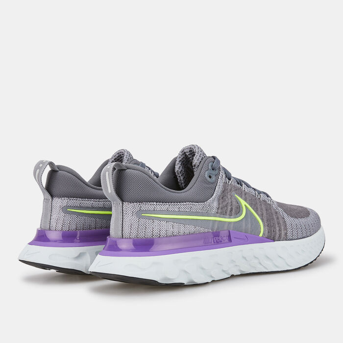 Nike Men's React Infinity Flyknit Shoe Grey Nike Men's React Infinity Flyknit Shoe Grey image number 2