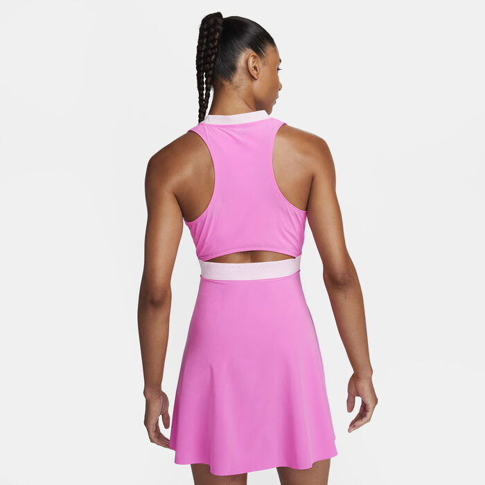 Nike Women's Dri-FIT Advantage Tennis Dress Pink Nike Women's Dri-FIT Advantage Tennis Dress Pink image number 1