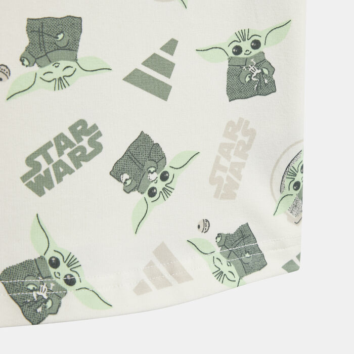 adidas Kids' Star Wars The Mandalorian T-Shirt and Shorts Set Black adidas Kids' Star Wars The Mandalorian T-Shirt and Shorts Set Black image number 2