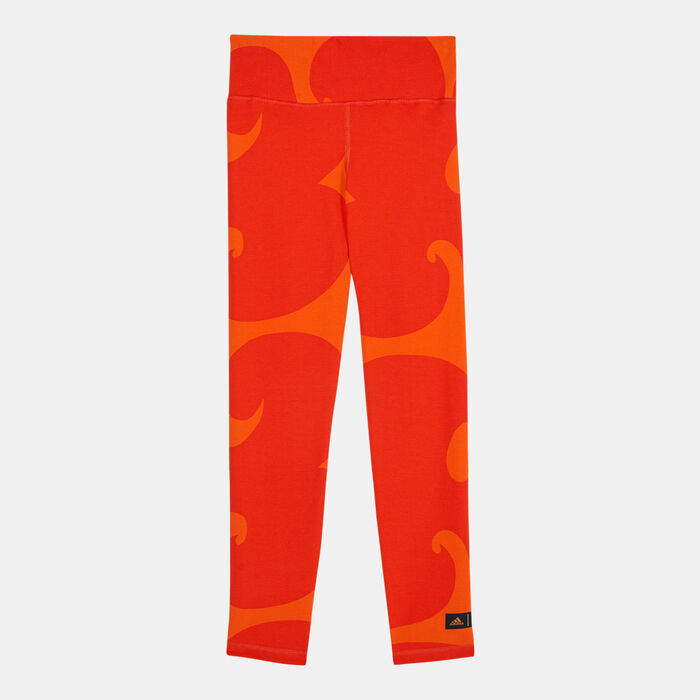 adidas Kids' Marimekko Leggings Orange image number 0