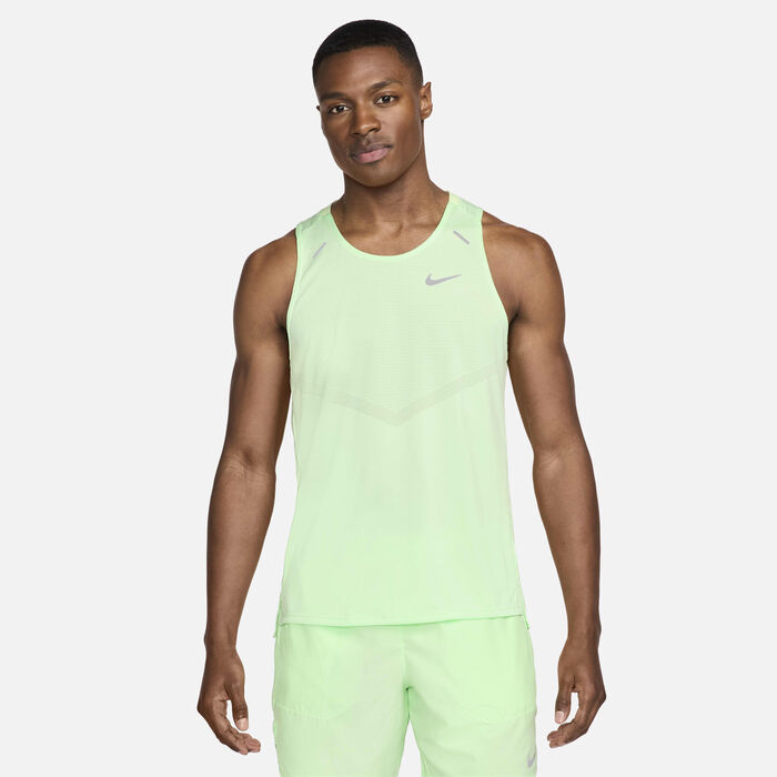 Nike Men's Rise 365 Dri-FIT Running Tank Top Green Nike Men's Rise 365 Dri-FIT Running Tank Top Green image number 0