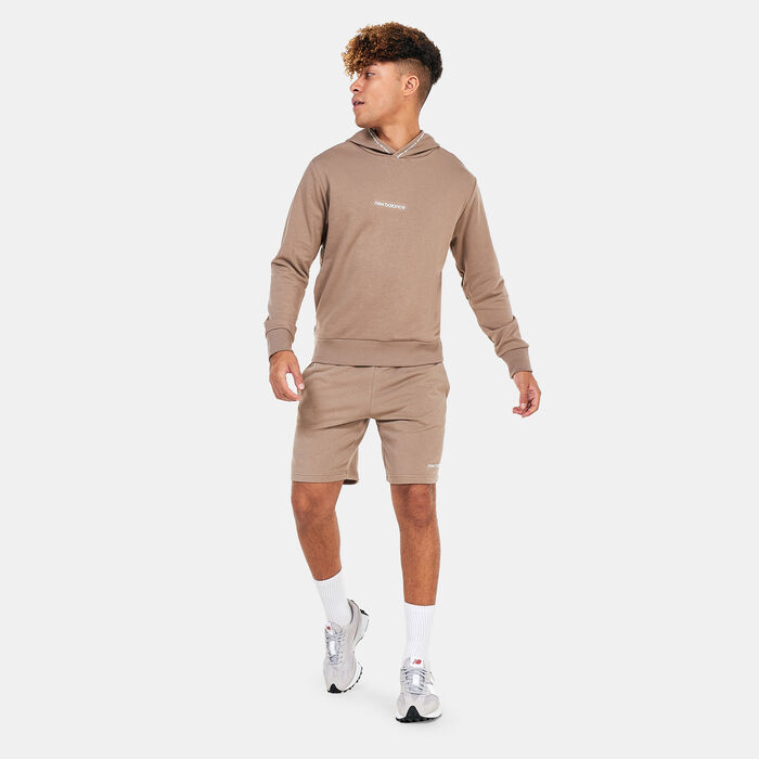 New Balance Men's NB Essentials Fleece Hoodie Brown New Balance Men's NB Essentials Fleece Hoodie Brown image number 2