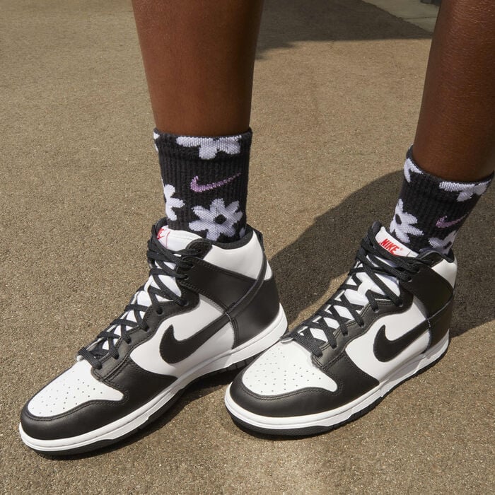Nike Women's Dunk High Shoes Black Nike Women's Dunk High Shoes Black image number 1