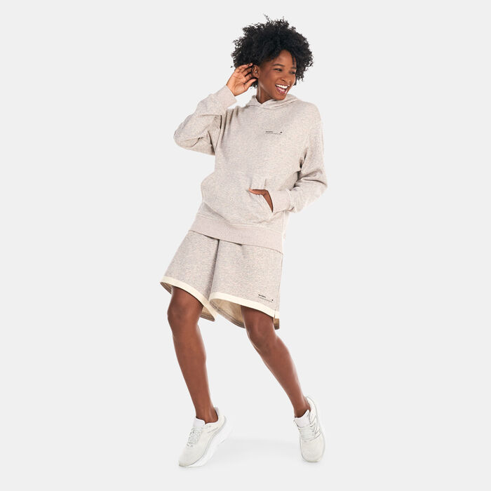 New Balance NB Athletics Undyed Sweat Hoodie Grey New Balance NB Athletics Undyed Sweat Hoodie Grey image number 3