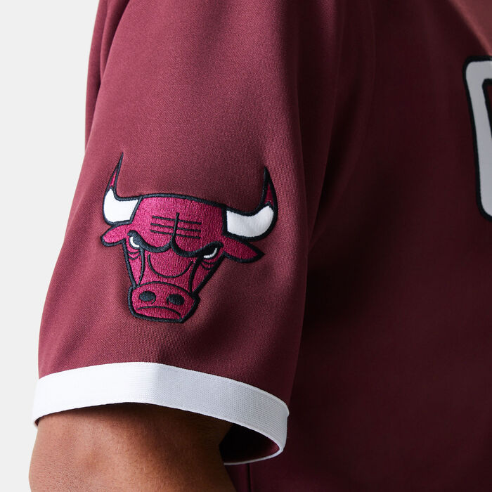 New Era Men's NBA Chicago Bulls Snap-Button Shirt Red New Era Men's NBA Chicago Bulls Snap-Button Shirt Red image number 5