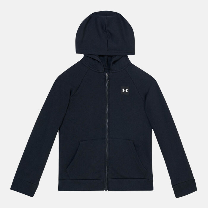 Under Armour Kids' Rival Fleece Hoodie Black Under Armour Kids' Rival Fleece Hoodie Black image number 0