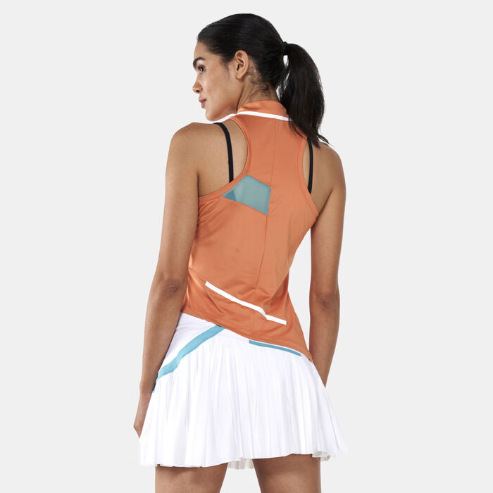 Nike Women's Court Dri-FIT Tank Top Orange Nike Women's Court Dri-FIT Tank Top Orange image number 1