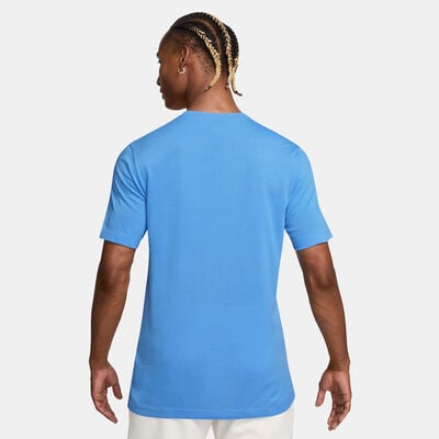 Nike Men's Dri-FIT Training T-Shirt Blue Nike Men's Dri-FIT Training T-Shirt Blue