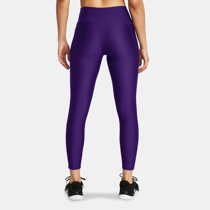 Under Armour Women's UA Tech Printed Panel Ankle Leggings Purple image number 1