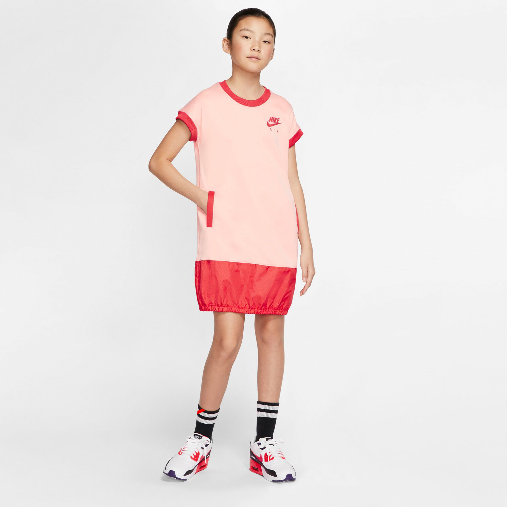 Buy Nike Kids Sportswear Air Dress Older Kids Red in KSA SSS