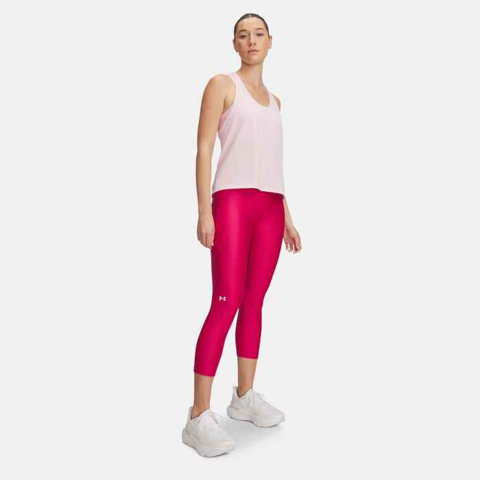 Under Armour Women's HeatGear® Armour Capri Leggings Pink Under Armour Women's HeatGear® Armour Capri Leggings Pink image number 2