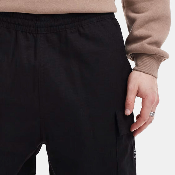 Timberland Men's Woven Badge Ripstop Cargo Pants Black image number 4