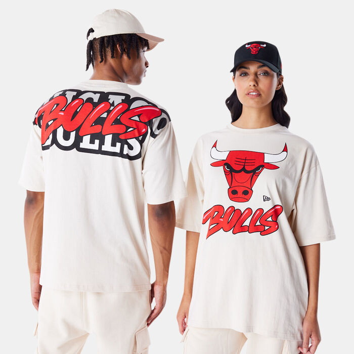 New Era Men's NBA Chicago Bulls Wordmark T-Shirt Beige New Era Men's NBA Chicago Bulls Wordmark T-Shirt Beige image number 3