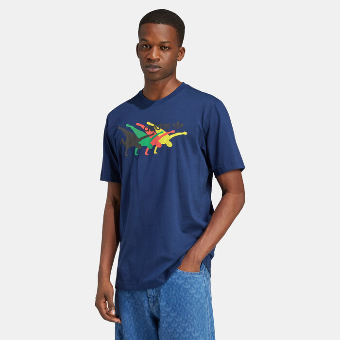 adidas Originals Men's Training Supply 4 Sport T-Shirt Blue image number 0
