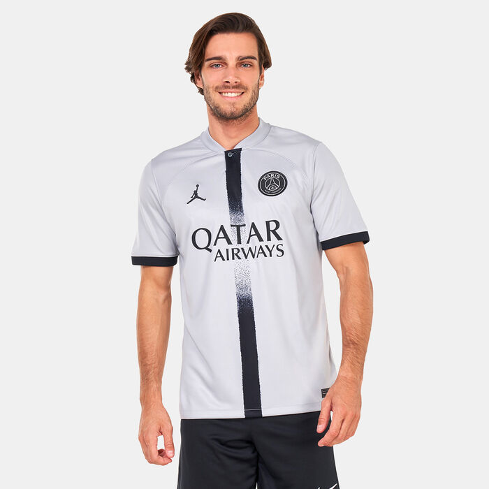 Jordan Men's Paris Saint-Germain Dri-FIT Stadium Away Jersey - 2022/23 Grey image number 0