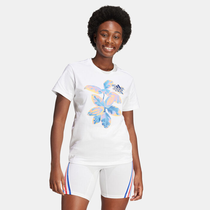 adidas Women's Beach Graphic T-Shirt White adidas Women's Beach Graphic T-Shirt White image number 0