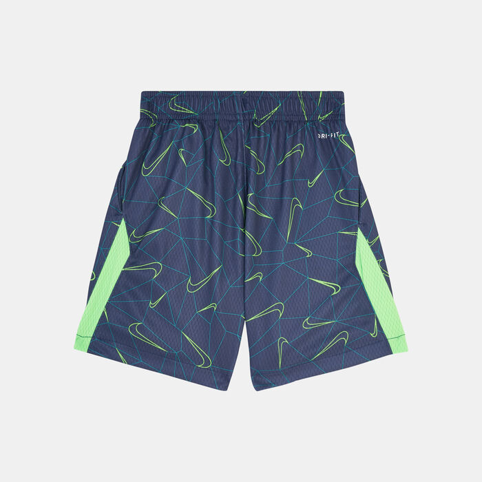 Nike Kids' Dri-FIT All Over Print Shorts Blue image number 1