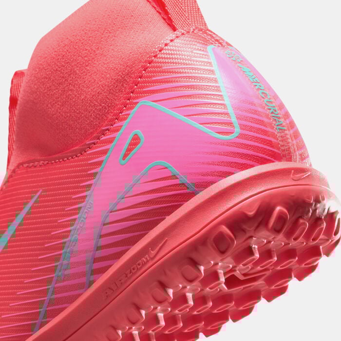 Nike Kids' Mercurial Superfly 10 Academy Turf Ground Football Shoes Red Nike Kids' Mercurial Superfly 10 Academy Turf Ground Football Shoes Red image number 5