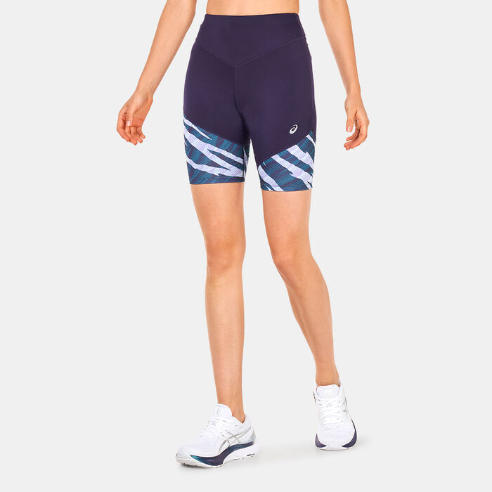 ASICS Women's Wild Camo Sprinter Short Leggings Black ASICS Women's Wild Camo Sprinter Short Leggings Black image number 0