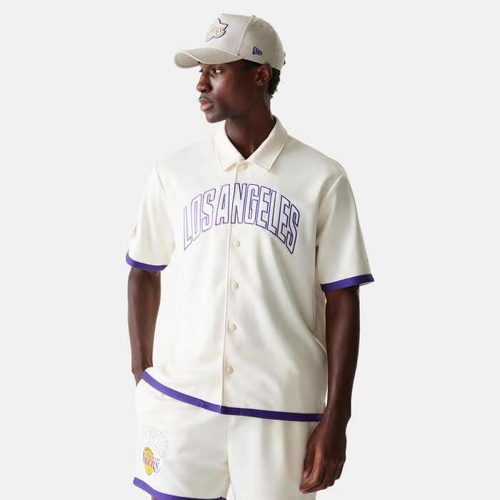 New Era Men's NBA LA Lakers Shirt White New Era Men's NBA LA Lakers Shirt White image number 0