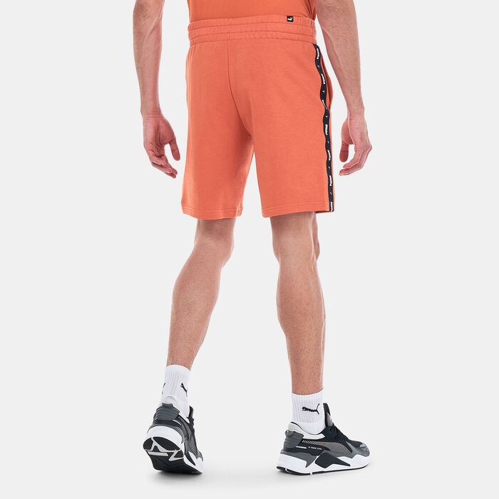 PUMA Men's Essentials+ Tape Shorts Orange PUMA Men's Essentials+ Tape Shorts Orange image number 1
