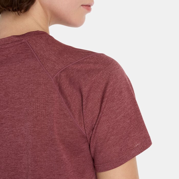 New Balance Women's Athletics Training T-Shirt Brown New Balance Women's Athletics Training T-Shirt Brown image number 4