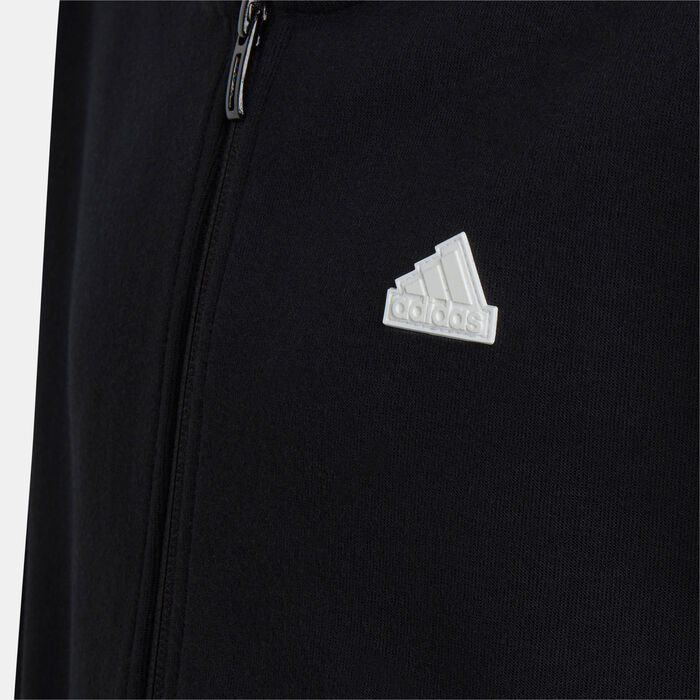 adidas Kids' Future Icons 3-Stripes Full-Zip Hoodie (Older Kids) Black adidas Kids' Future Icons 3-Stripes Full-Zip Hoodie (Older Kids) Black image number 4