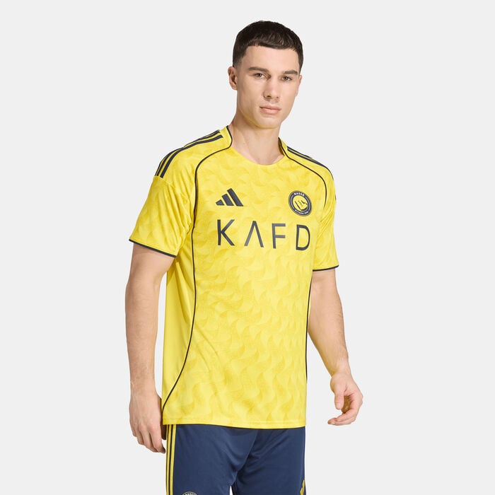 adidas Men's Al Nassr 25/26 Home Replica Football Jersey yellow adidas Men's Al Nassr 25/26 Home Replica Football Jersey yellow image number 0