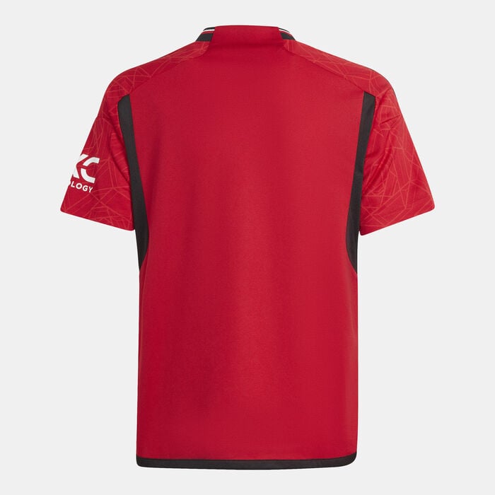 adidas Kids' Manchester United Home Jersey - 2023/24 Red adidas Kids' Manchester United Home Jersey - 2023/24 Red image number 1