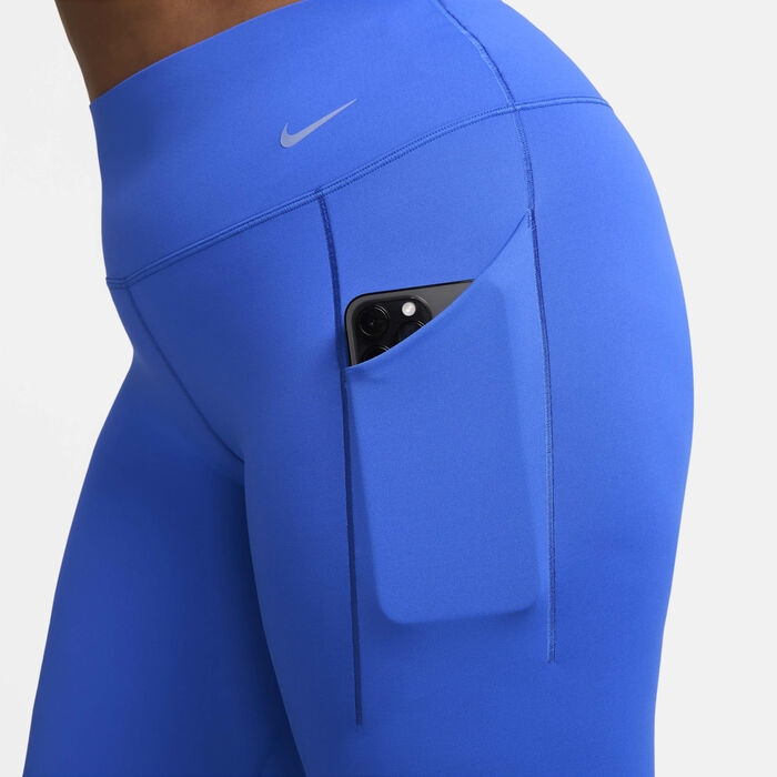 Nike Women's Dri-FIT Universa Training Leggings Blue Nike Women's Dri-FIT Universa Training Leggings Blue image number 6