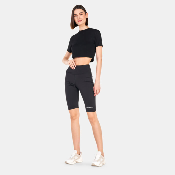 Timberland Women's Logo Pack Bike Shorts Black image number 2