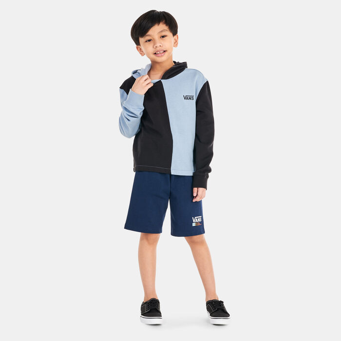 Vans Kids' Block It Crop Hoodie (Older Kids) Blue Vans Kids' Block It Crop Hoodie (Older Kids) Blue image number 2