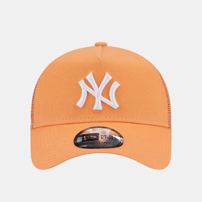New Era Men's League Essentials New York Yankees Trucker Cap Orange New Era Men's League Essentials New York Yankees Trucker Cap Orange image number 0