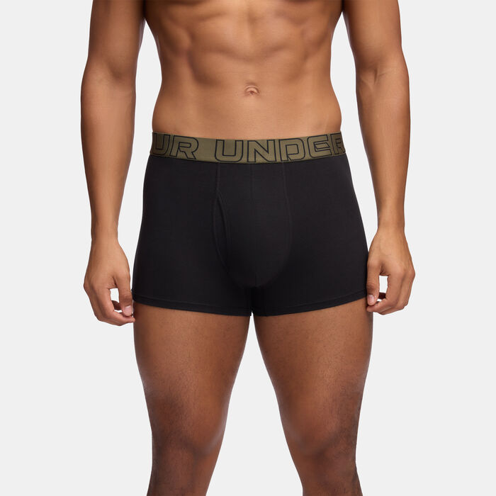Under Armour Men's Performance Cotton Boxerjock Boxers (3 Pack) Black Under Armour Men's Performance Cotton Boxerjock Boxers (3 Pack) Black image number 0
