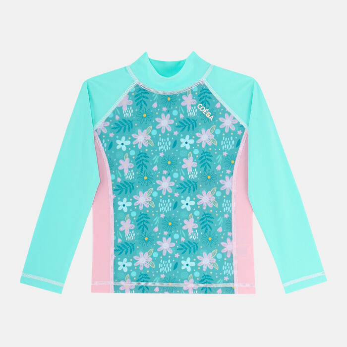 COEGA Kids' Long-Sleeve Swimming Rashguard Green COEGA Kids' Long-Sleeve Swimming Rashguard Green image number 0