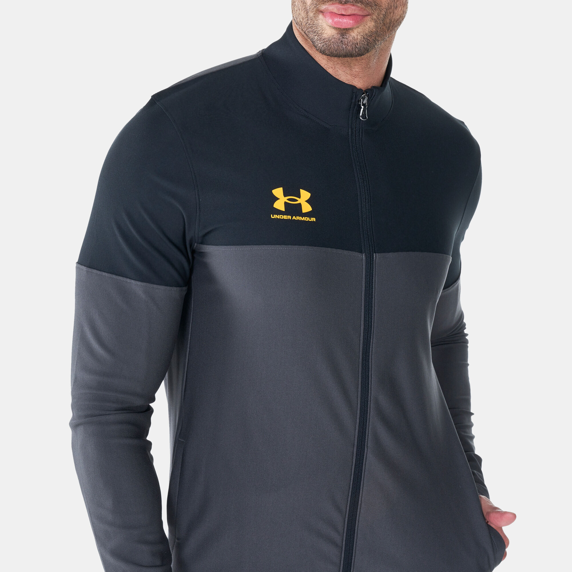 Under armour challenger tracksuit grey on sale
