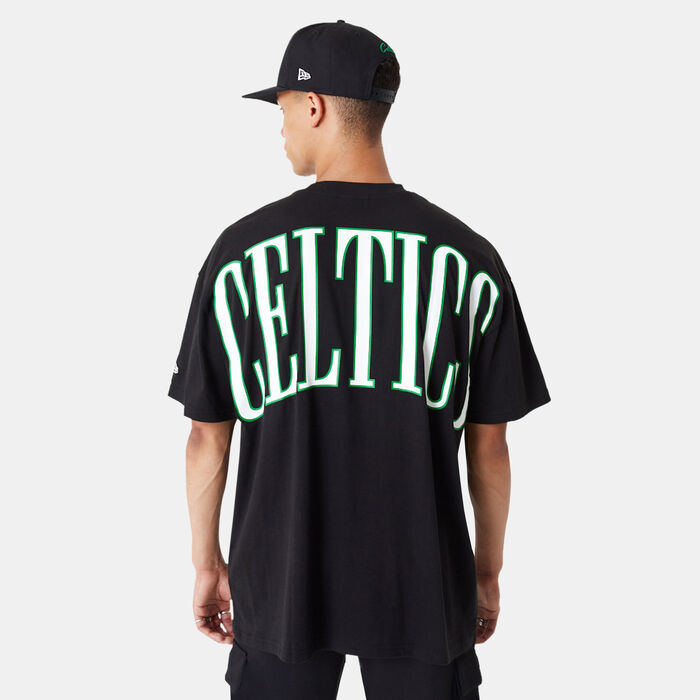 New Era Men's Boston Celtics NBA Script T-Shirt Black New Era Men's Boston Celtics NBA Script T-Shirt Black image number 1