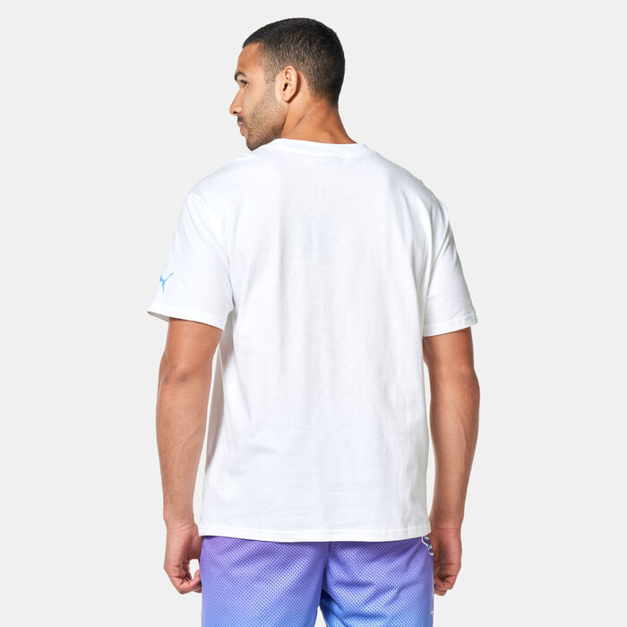 PUMA Men's Melo Charlotte T-Shirt White PUMA Men's Melo Charlotte T-Shirt White image number 1
