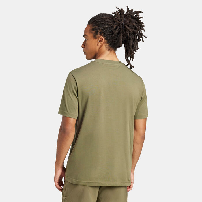 adidas Men's Essentials T-Shirt Green adidas Men's Essentials T-Shirt Green image number 1