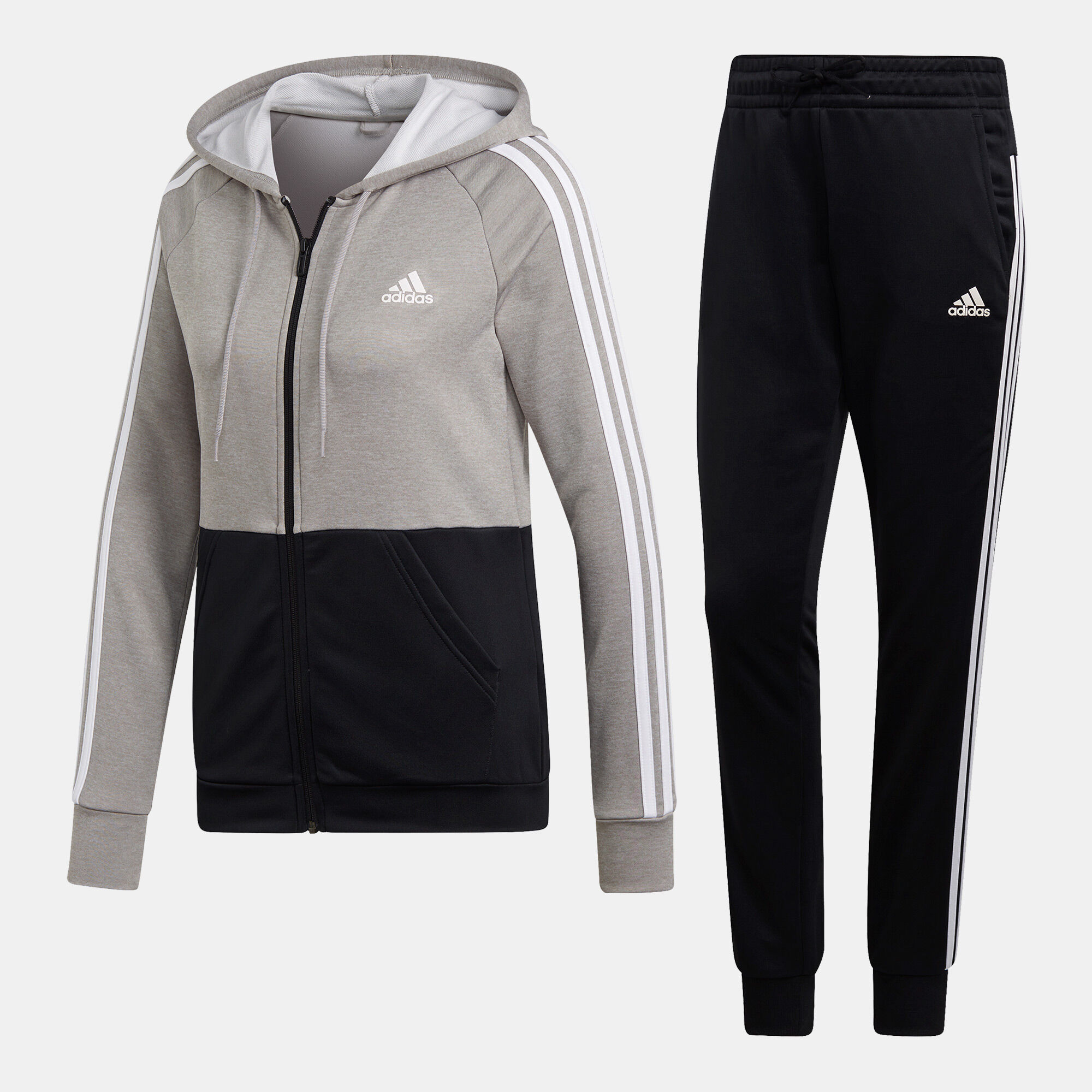 All grey adidas tracksuit on sale