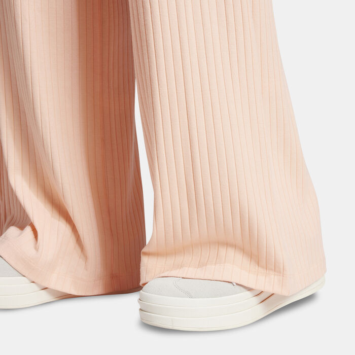 adidas Originals Women's Essentials Wide Leg Pants Pink image number 4