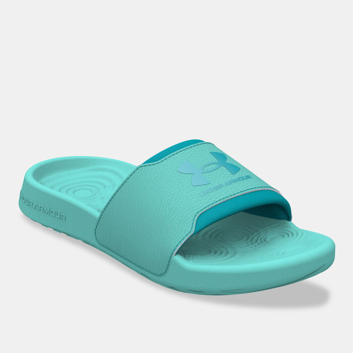 Under Armour Women's Ignite Select Slides Green Under Armour Women's Ignite Select Slides Green image number 1
