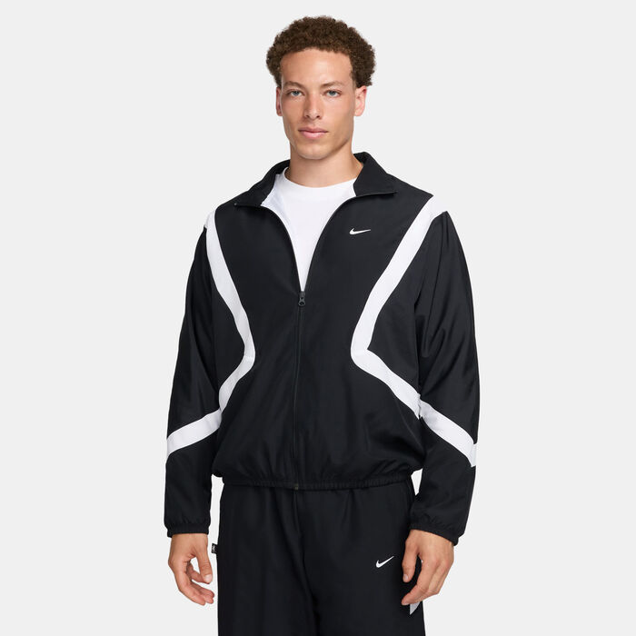 Nike Men's Icon Woven Basketball Jacket Black image number 0