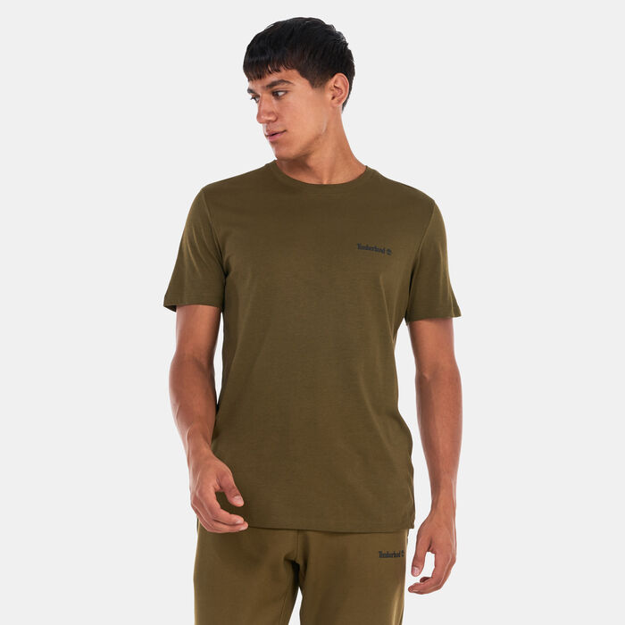 Timberland Men's Small Logo Print Logo T-Shirt Green Timberland Men's Small Logo Print Logo T-Shirt Green image number 0
