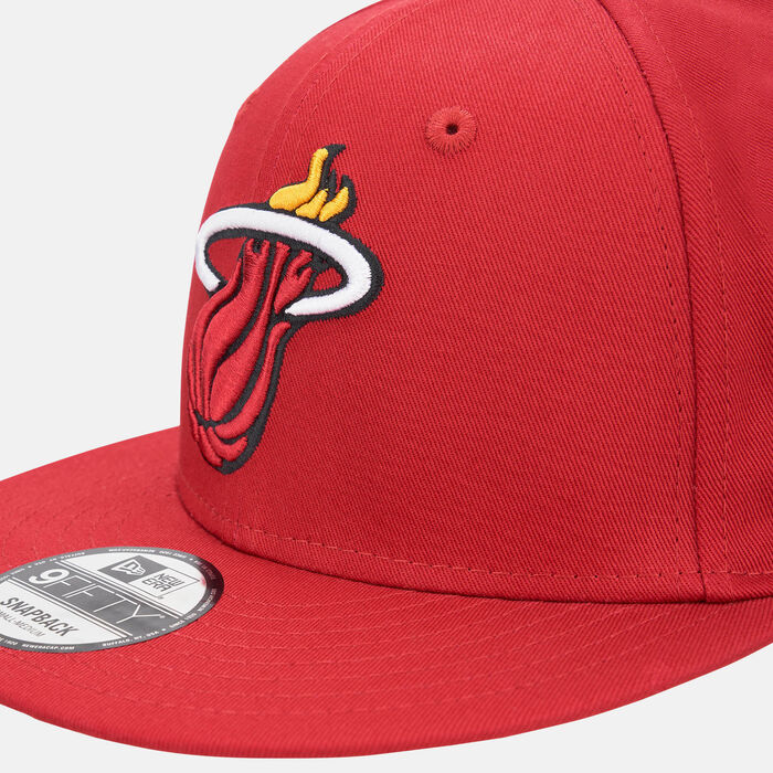 New Era Men's NBA Miami Heat Rear Logo 9FIFTY Cap Red image number 2